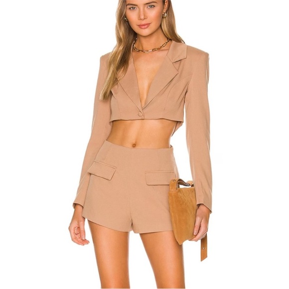 REVOLVE Pants - Camila Coehlo Cropped Blazer and Shorts Set